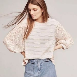 Anthropologie Eri + Ali Chelsea Lace Pullover